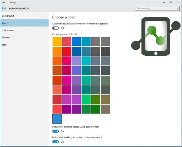 Change the taskbar color