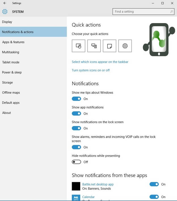 Change Notification Behavior