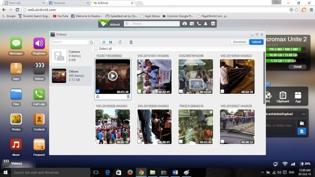 Airdroid Videos