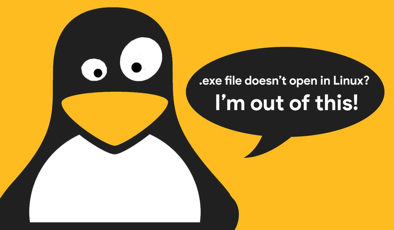 When .exe file doen't work in Linux OS