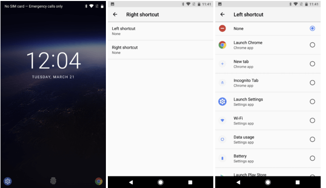 Custom Shortcuts on Lockscreen