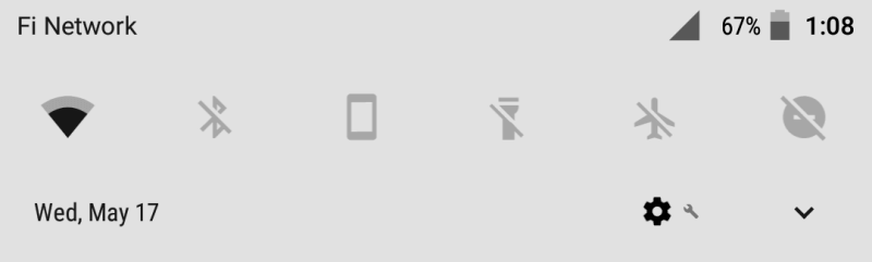 Android O redesigned QS panel