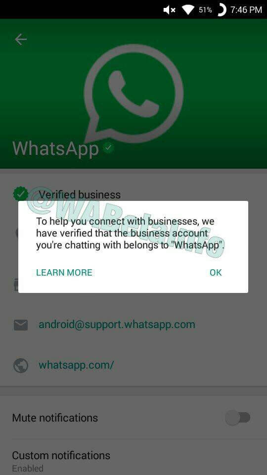 WhatsApp Business Verification
