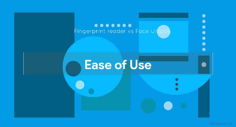 Ease of Use of Fingerprint and Face unlock in Smartphones