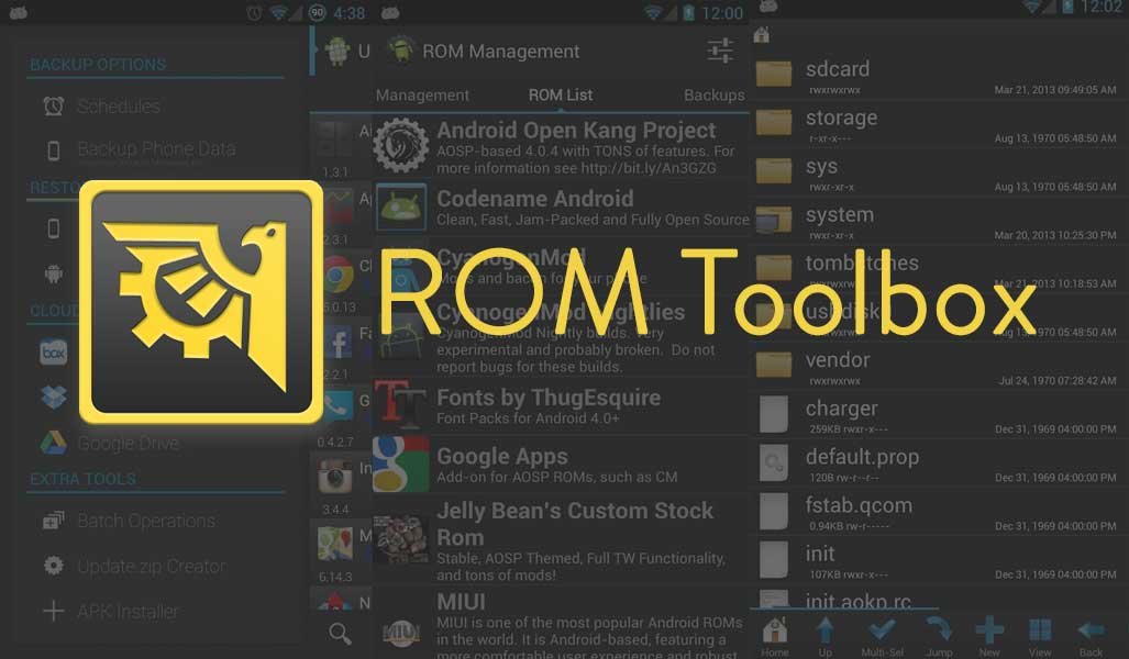 Rom tools. Android Storage Full. Android open Kang Project.