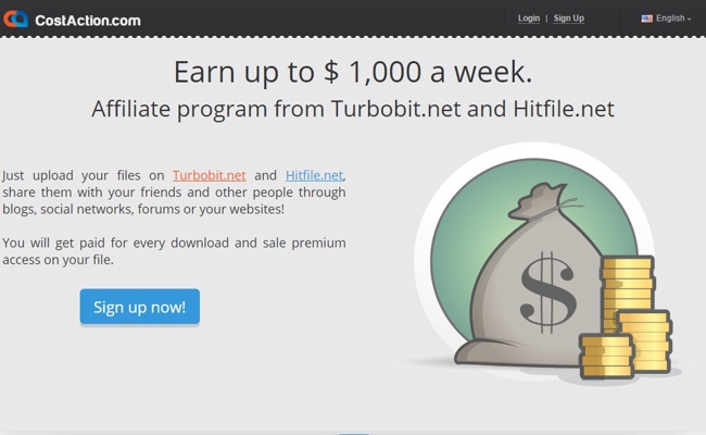 Earn Online by Sharing files -CostAction