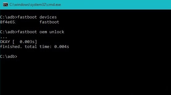 fastboot oem unlock-go YU Yunique