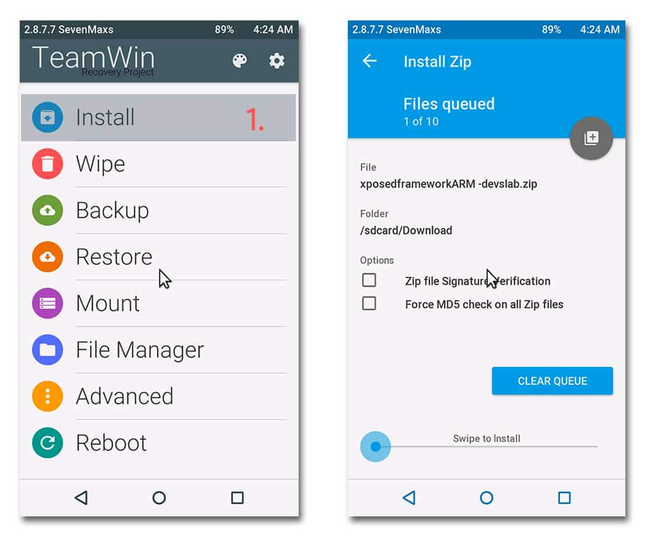 Installing Xposed Framework in Android M through TWRP
