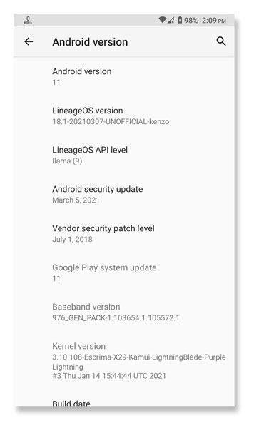 LineageOS 18.1 for Xiaomi Redmi Note 3