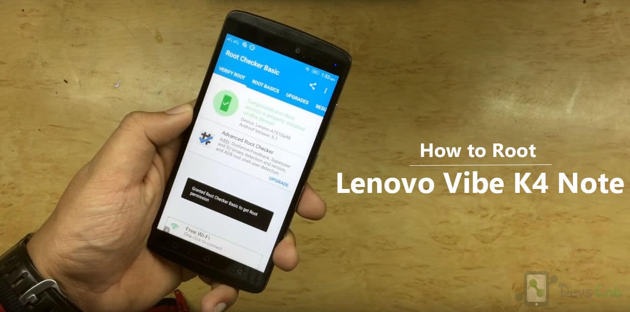 How to Root Lenovo K4 Note without pc computer