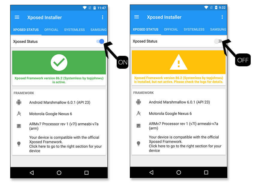 Xposed System-less Framework