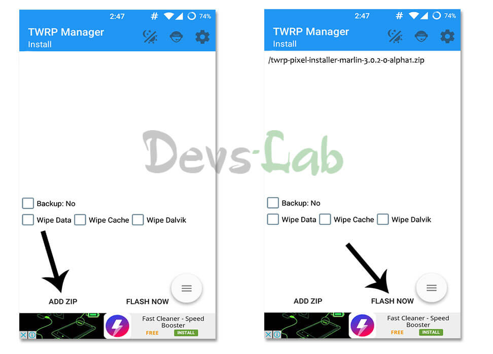 Google Pixel TWRP Recovery