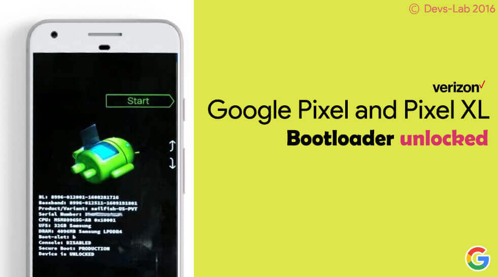 How To Unlock Bootloader On Verizon Google Pixel And Pixel Xl Devsjournal