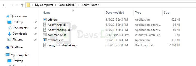 Minimal ADB TWRP for Redmi Note 4