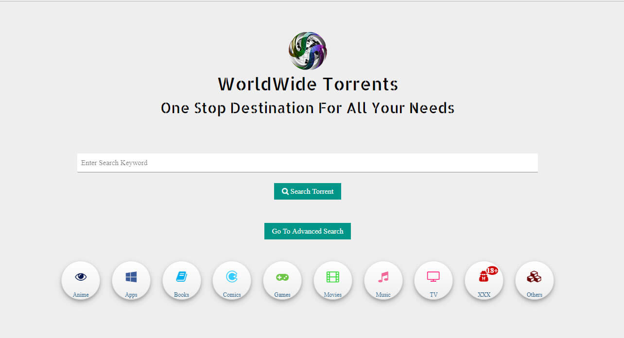 Torrent project search engine