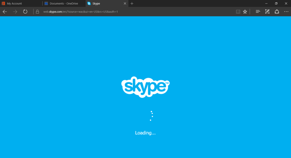 Skype Online web client