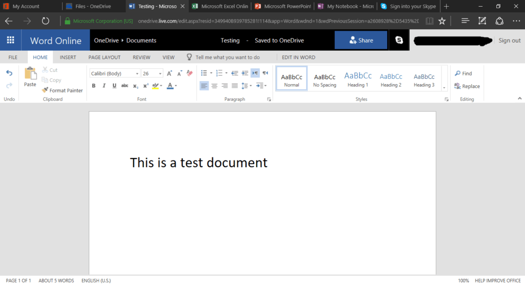 Free Microsoft word