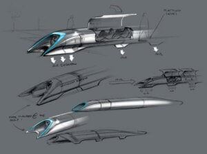 Initial Conceptual Sketches of hyperloop.