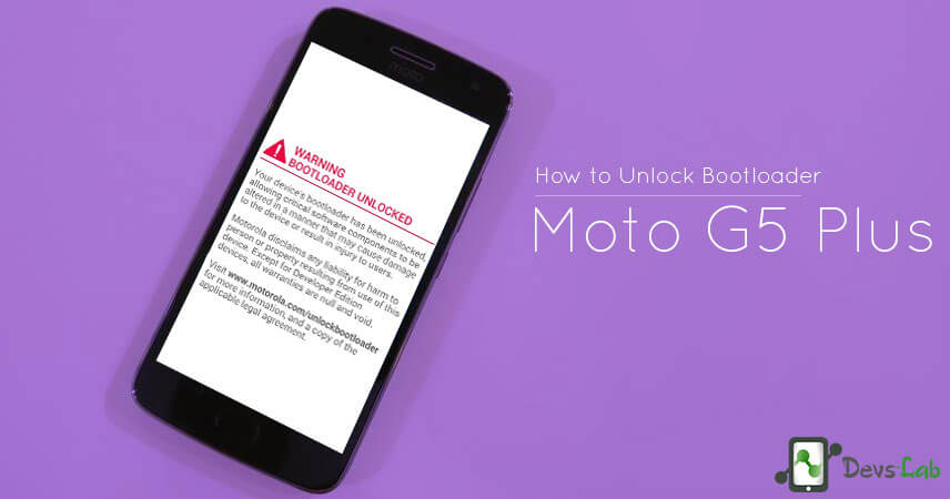 How to unlock Bootloader on Moto G5 Plus