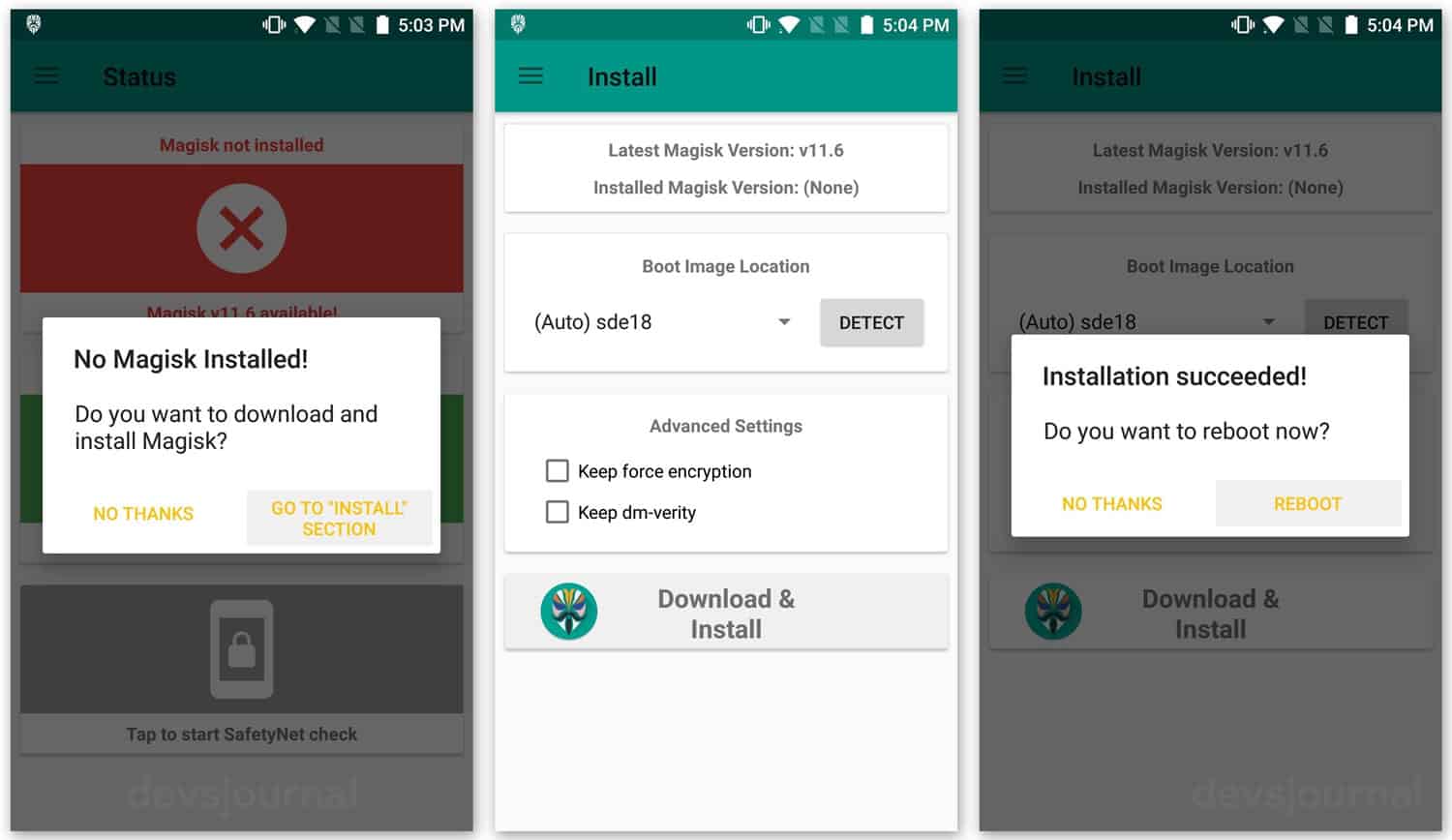 How to Install Magisk Systemless Root using Magisk manager without Rooting
