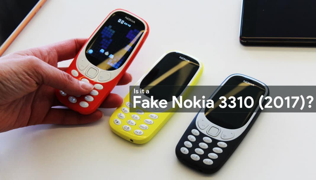 how to spot fake nokia 3310