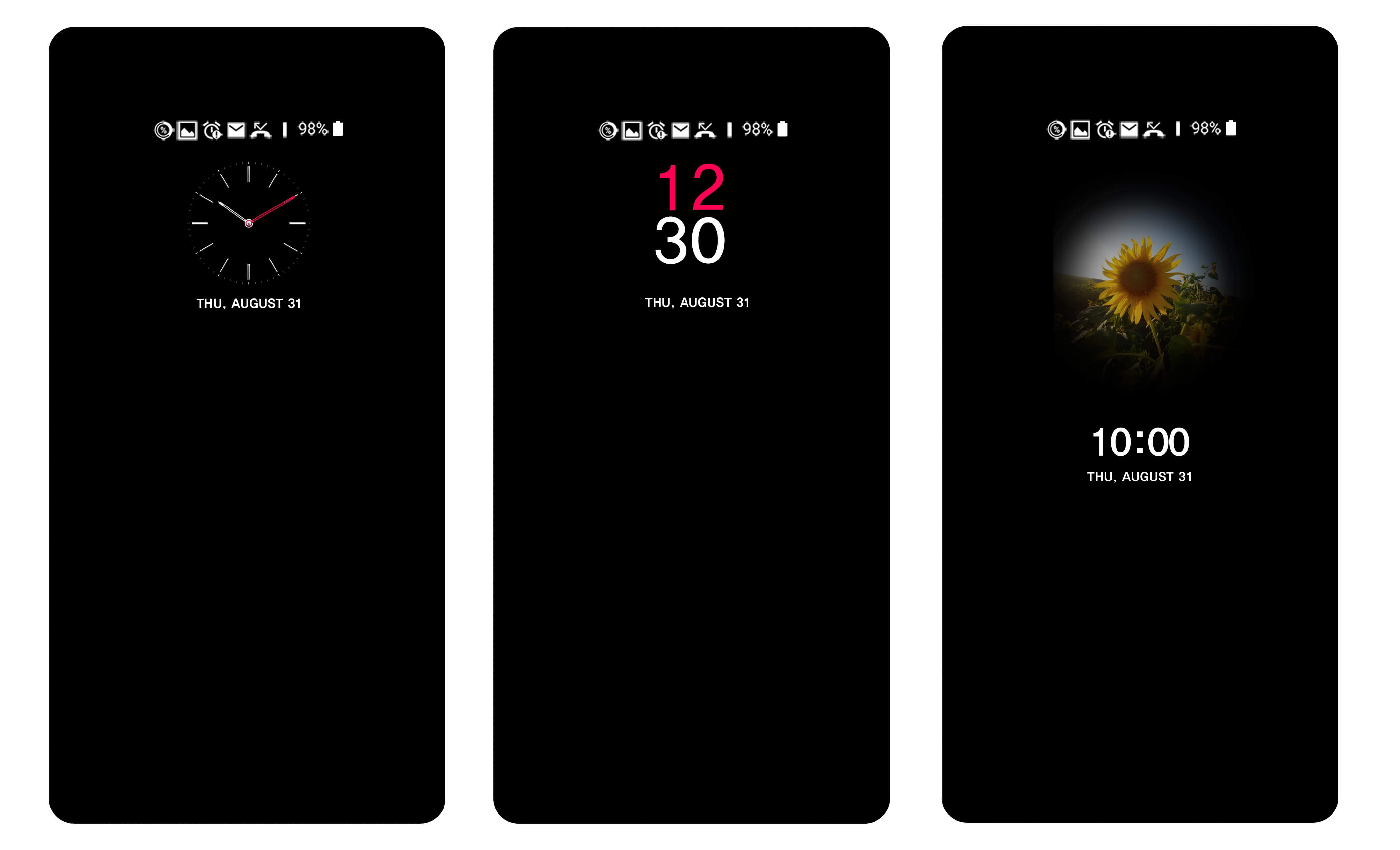 LG V30 UX 6.0+ Alway-on Display