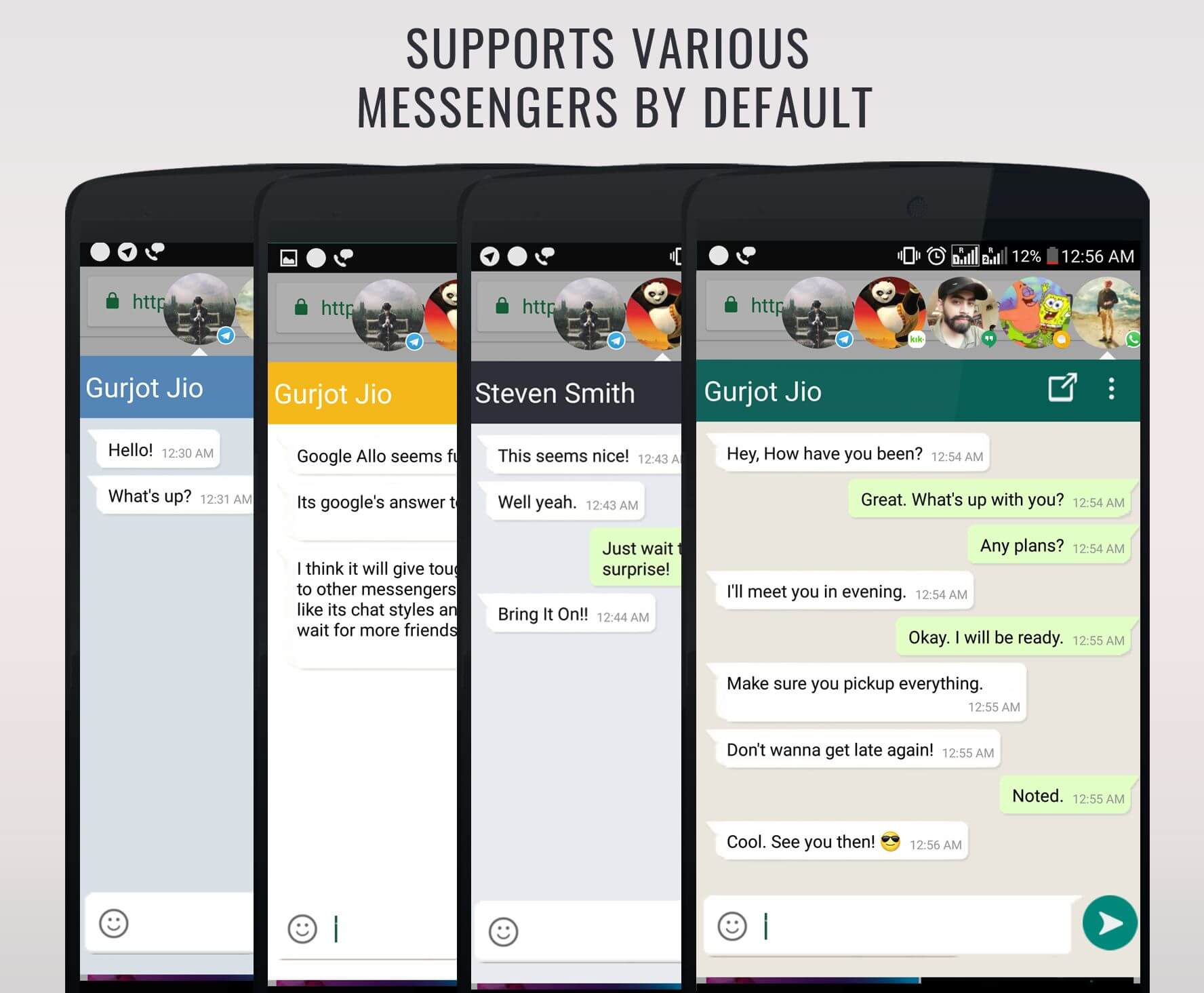 Direct Chat creates Chat head for any Android Messenger App