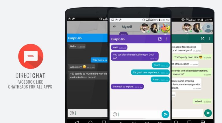 How to Create Messenger like Chat heads for WhatsApp, Telegram & more