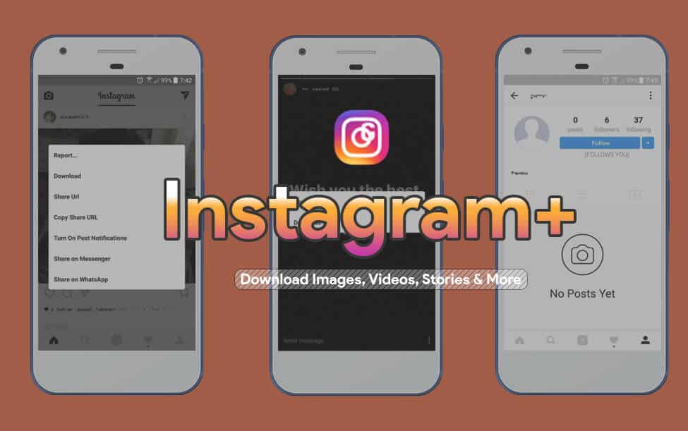 Download Instagram+ APK : Download Images, Videos, Story & follow indicator.