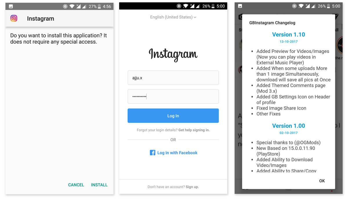 How to install GBInstagram App in Android to Download Images videos and stories