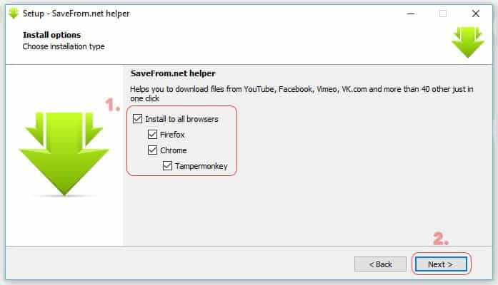Install Saveform Helper to add Download button on YouTube Videos