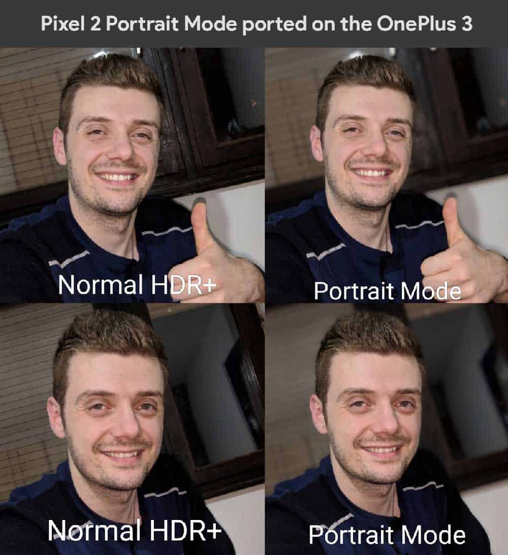 Pixel 2 Portrait Mode on the OnePlus 3