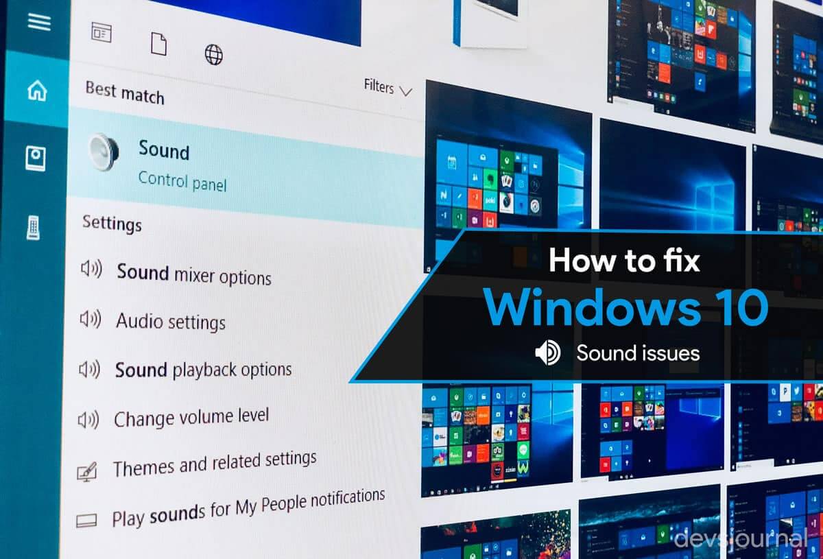 no audio windows 10