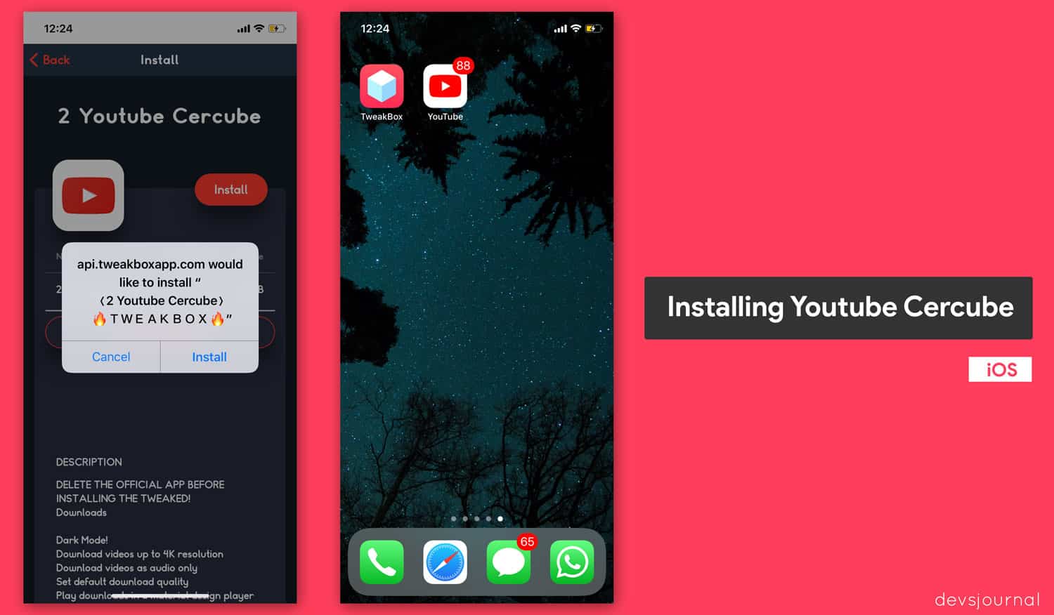 Install YouTube Cercube App to play YouTube videos in background download Audio files