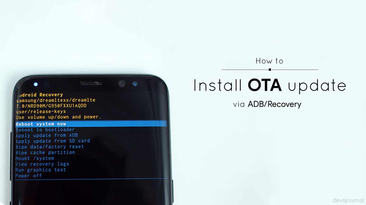 How To Sideload Apply Update From Adb And Stock Twrp Recovery Devsjournal