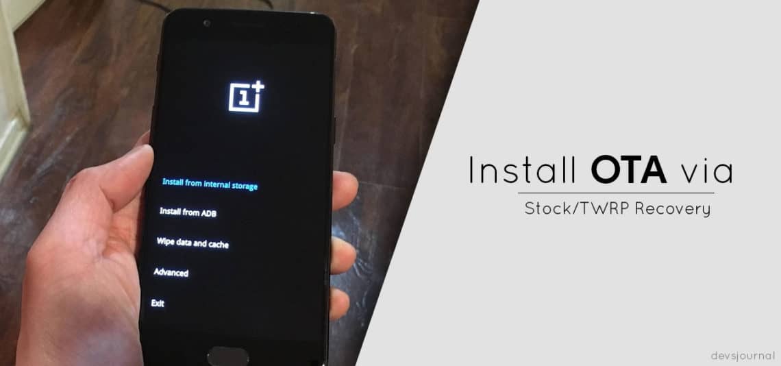 How to (Sideload) Apply Update From ADB and Stock/TWRP Recovery