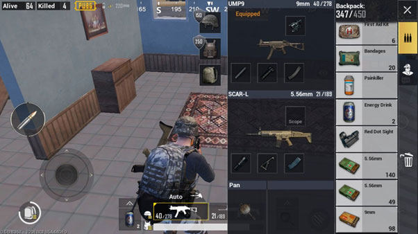 PUBG Buy Menu in Android and iOS