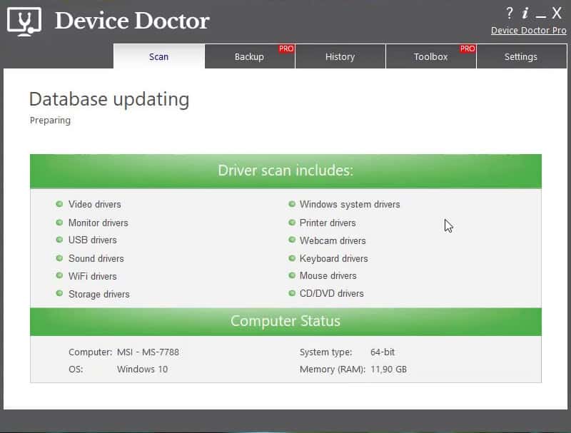 2018 device doctor pro driver update utility license???