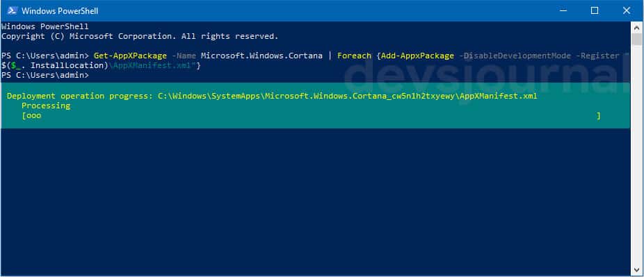 How to fix Windows 10 Start menu not working due to Cortana reinstalling