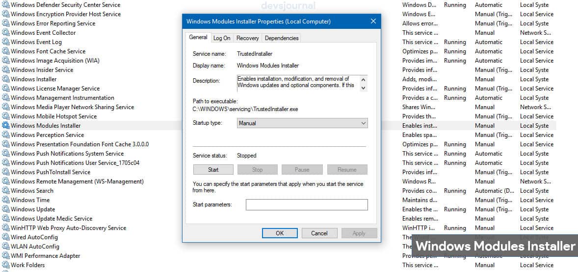 What is Windows Modules Installer and why is it running