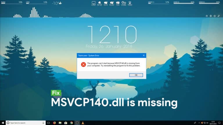 MSVCP140.dll missing error FIXED for Windows 10/8/7
