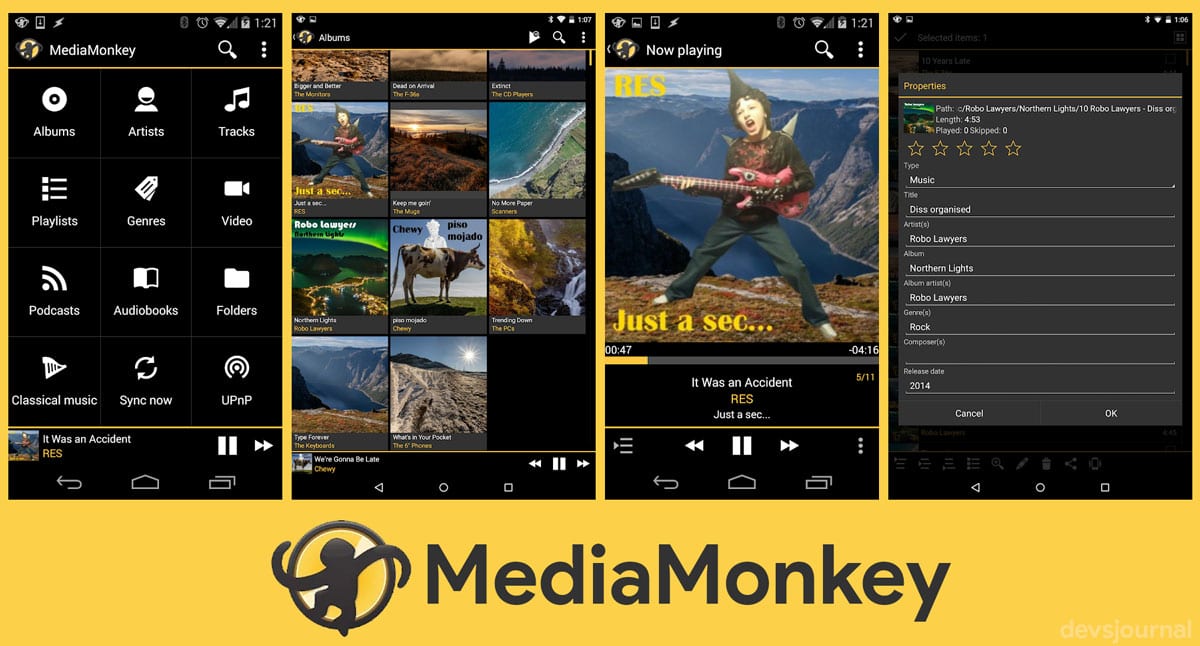 Media Monkey Best Android Music App