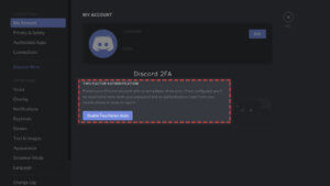 How to enable 2 factor Authentication in Discord Account and Server with Backup keys
