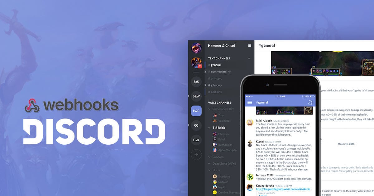 Discord Webhooks Intergration and Setup