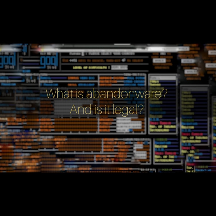 What is Abandonware, and legalities? DevsJournal