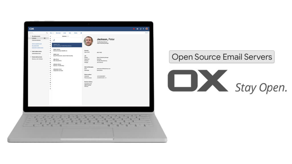 OX is the best Email Open Source Server with good interface