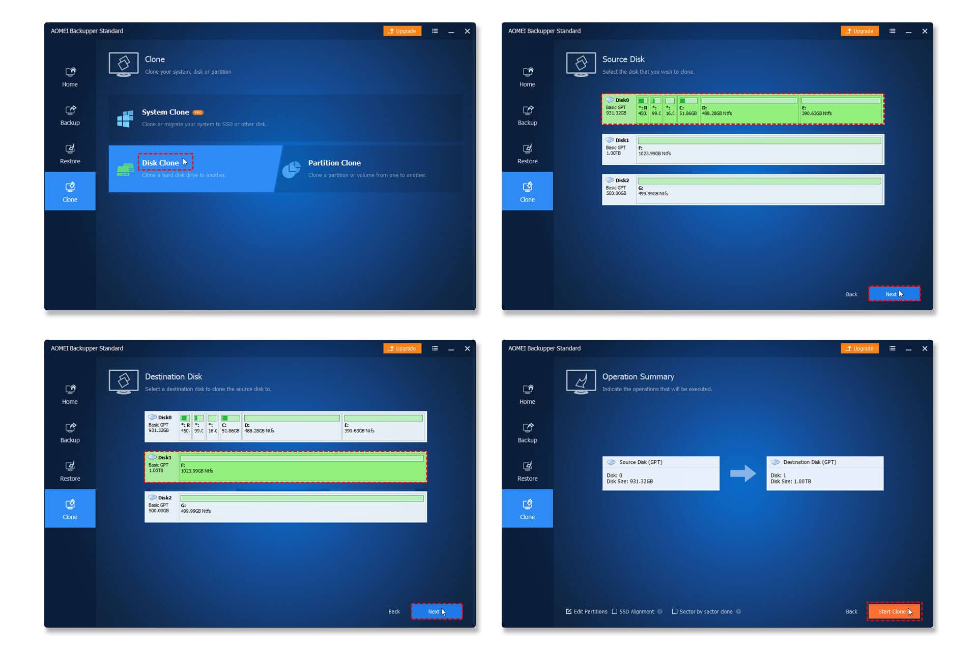 Using AOMEI Backupper Standard to transfer Windows 11 to SSD without formatting