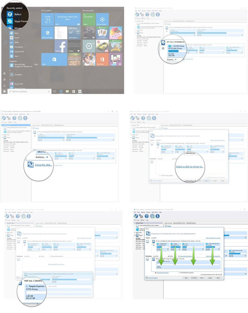 macrium reflect how to clone an ssd