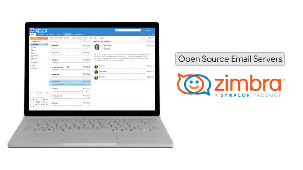Zimbra is the best Open Source Email Server for free