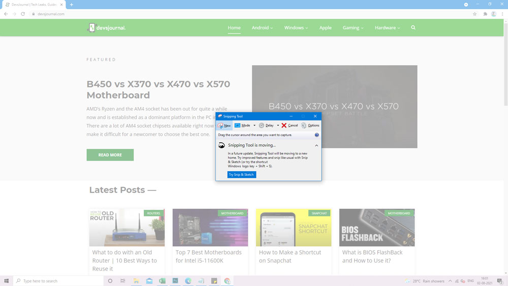 Screenshot ASUS Laptop